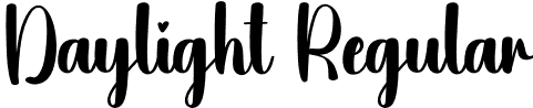 Daylight Regular font | Daylight.otf