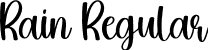 Rain Regular font | Rain.otf