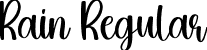 Rain Regular font | Rain.ttf