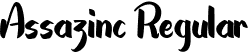 Assazinc Regular font | Assazinc.ttf