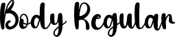 Body Regular font | Body.otf