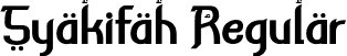 Syakifah Regular font | Syakifah_Personal_Use.otf