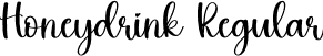 Honeydrink Regular font | Honeydrink.otf