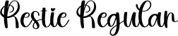 Restie Regular font | Restie.otf