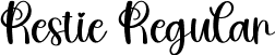 Restie Regular font | Restie.ttf