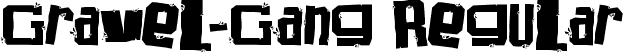 Gravel-Gang Regular font | Gravel-Gang.ttf