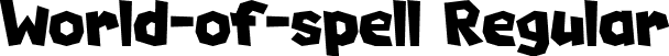 World-of-spell Regular font | World-of-spell.otf