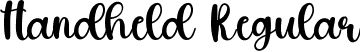 Handheld Regular font | Handheld.ttf