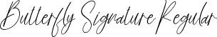 Butterfly Signature Regular font | Butterfly Signature.ttf