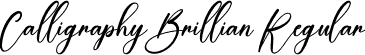 Calligraphy Brillian Regular font | Calligraphy Brilliant.otf