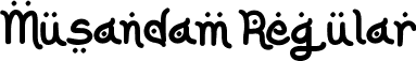 Musandam Regular font | Musandam.ttf