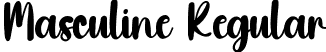 Masculine Regular font | Masculine.ttf