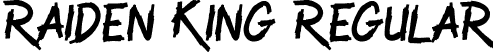 Raiden King Regular font | Raiden King.otf