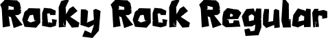 Rocky Rock Regular font | Rocky Rock.otf