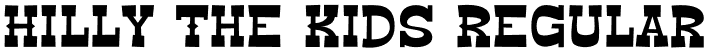 Hilly The Kids Regular font | Hilly The Kids.otf