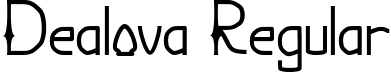 Dealova Regular font | Dealova.ttf