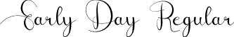 Early Day Regular font | EarlyDay.otf