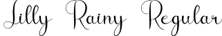 Lilly Rainy Regular font | LillyRainy.otf