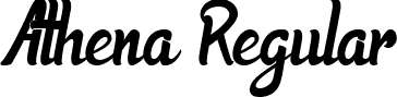 Athena Regular font | Athena.ttf