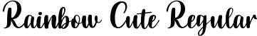 Rainbow Cute Regular font | RainbowCute.ttf