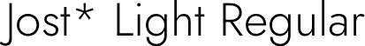 Jost* Light Regular font | Jost-300-Light.otf