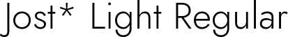 Jost* Light Regular font | Jost-300-Light.ttf