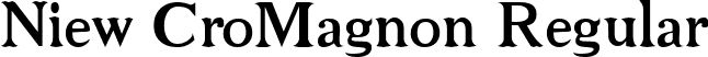 Niew CroMagnon Regular font | Niew CroMagnon.ttf