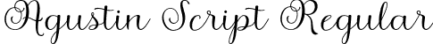 Agustin Script Regular font | AgustinScript.otf