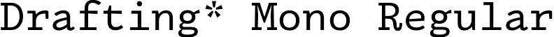 Drafting* Mono Regular font | DraftingMono-Regular.otf