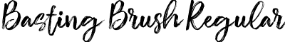 Basting Brush Regular font | Basting Brush.ttf