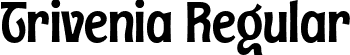 Trivenia Regular font | Trivenia Regular.otf