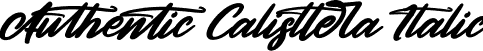 Authentic Calisttera Italic font | Authentic Calisttera Italic.otf