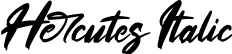 Hercutes Italic font | Hercutes Italic.otf