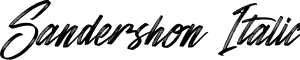 Sandershon Italic font | Sandershon Italic.ttf