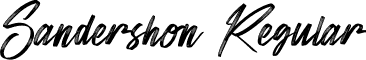 Sandershon Regular font | Sandershon.ttf