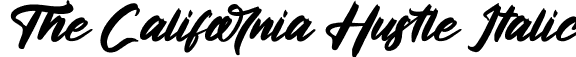 The California Hustle Italic font | The California Hustle Italic.otf