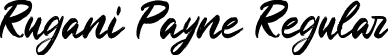 Rugani Payne Regular font | RuganiPayne.otf