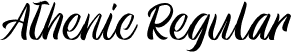 Athenic Regular font | Athenic.ttf