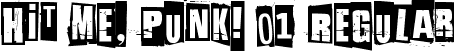 Hit me, punk! 01 Regular font | Hit me, punk! 01.ttf