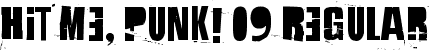 Hit me, punk! 09 Regular font | Hit me, punk! 09.ttf