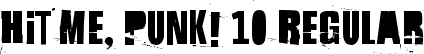 Hit me, punk! 10 Regular font | Hit me, punk! 10.ttf