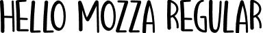 Hello Mozza Regular font | Hello Mozza.otf