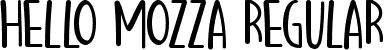 Hello Mozza Regular font | Hello Mozza.ttf