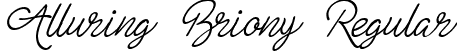 Alluring Briony Regular font | AlluringBrionyFree.ttf