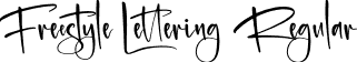 Freestyle Lettering Regular font | Freestyle Lettering.ttf