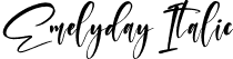 Emelyday Italic font | Emelyday Italic.ttf