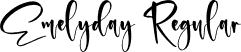 Emelyday Regular font | Emelyday.otf