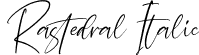 Rastedral Italic font | Rastedral Italic.otf