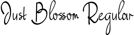 Just Blossom Regular font | JustBlossomDemo.otf