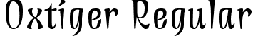 Oxtiger Regular font | Oxtiger-Regular.ttf